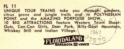 Floridaland - Postcard Back (newer photo)